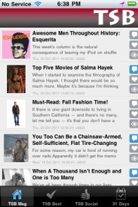 The awesome FREE Tsb Mag iPhone app
